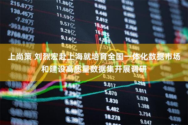 上尚策 刘烈宏赴上海就培育全国一体化数据市场和建设高质量数据集开展调研