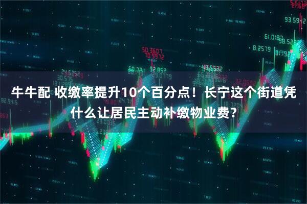 牛牛配 收缴率提升10个百分点！长宁这个街道凭什么让居民主动补缴物业费？