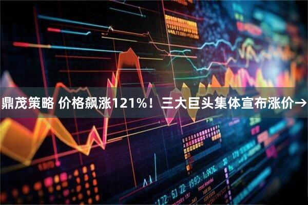 鼎茂策略 价格飙涨121%！三大巨头集体宣布涨价→