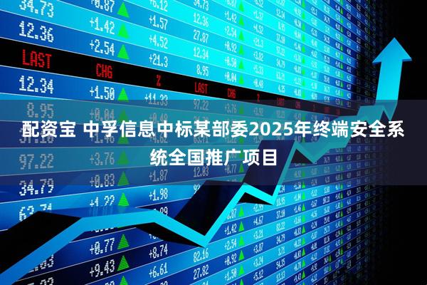 配资宝 中孚信息中标某部委2025年终端安全系统全国推广项目
