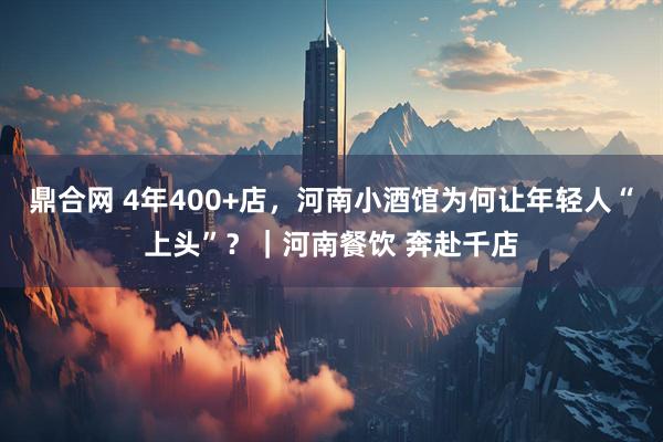鼎合网 4年400+店，河南小酒馆为何让年轻人“上头”？｜河南餐饮 奔赴千店