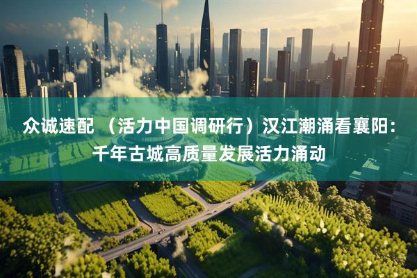 众诚速配 （活力中国调研行）汉江潮涌看襄阳：千年古城高质量发展活力涌动