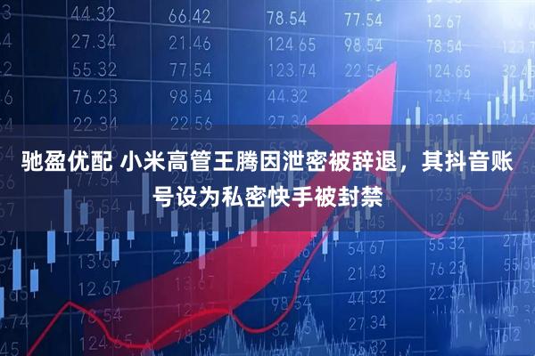 驰盈优配 小米高管王腾因泄密被辞退，其抖音账号设为私密快手被封禁