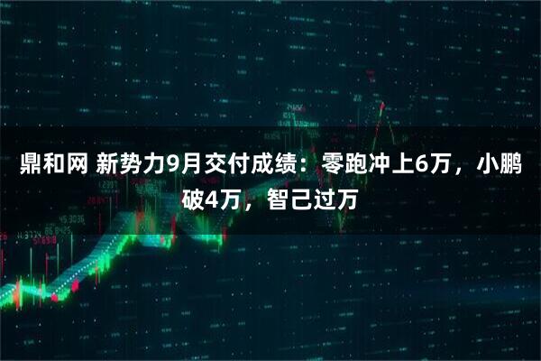鼎和网 新势力9月交付成绩：零跑冲上6万，小鹏破4万，智己过万